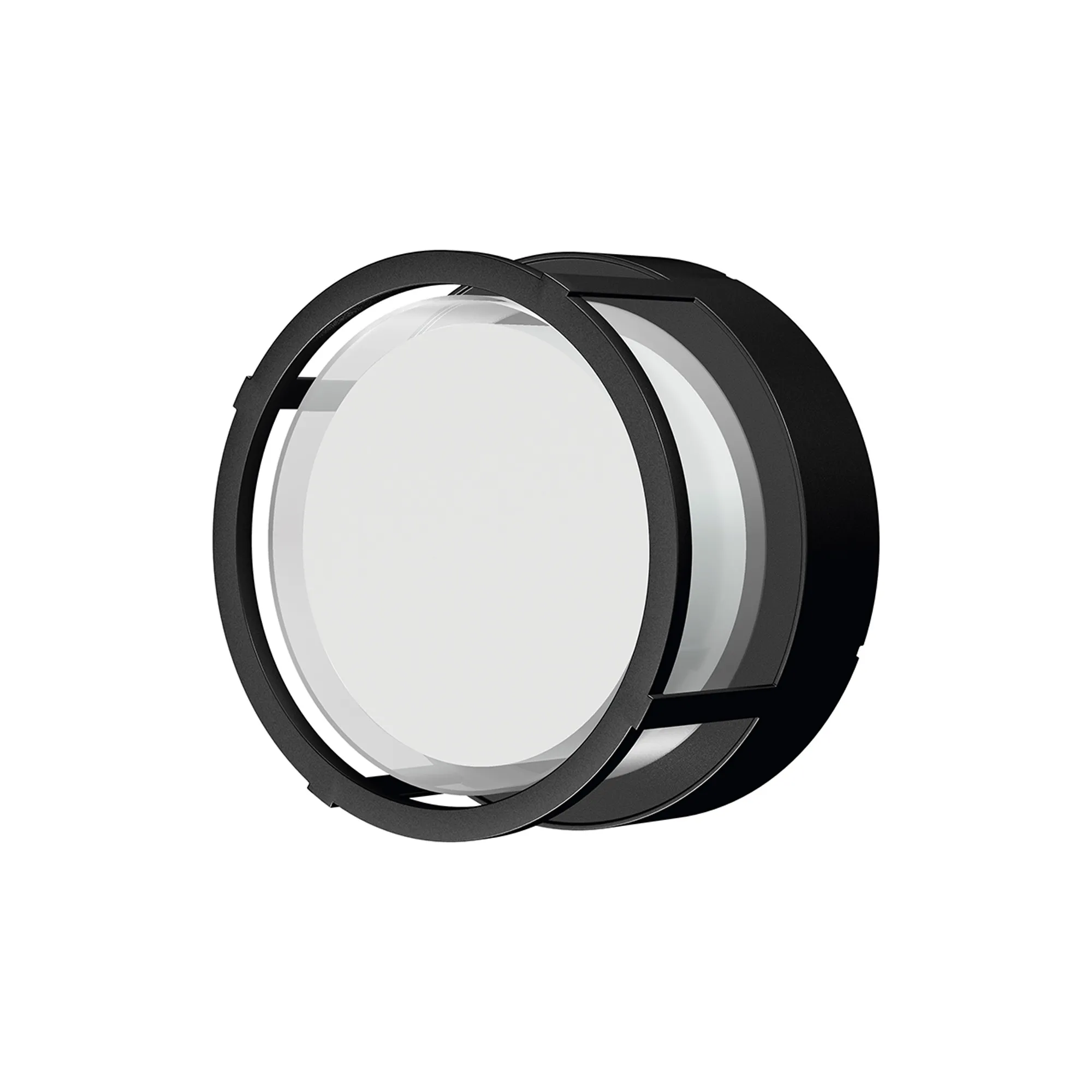 M8857  Creek Round Open Frame Ceiling/Wall Light, 15W LED, CCT, IP65 Outdoor, Black